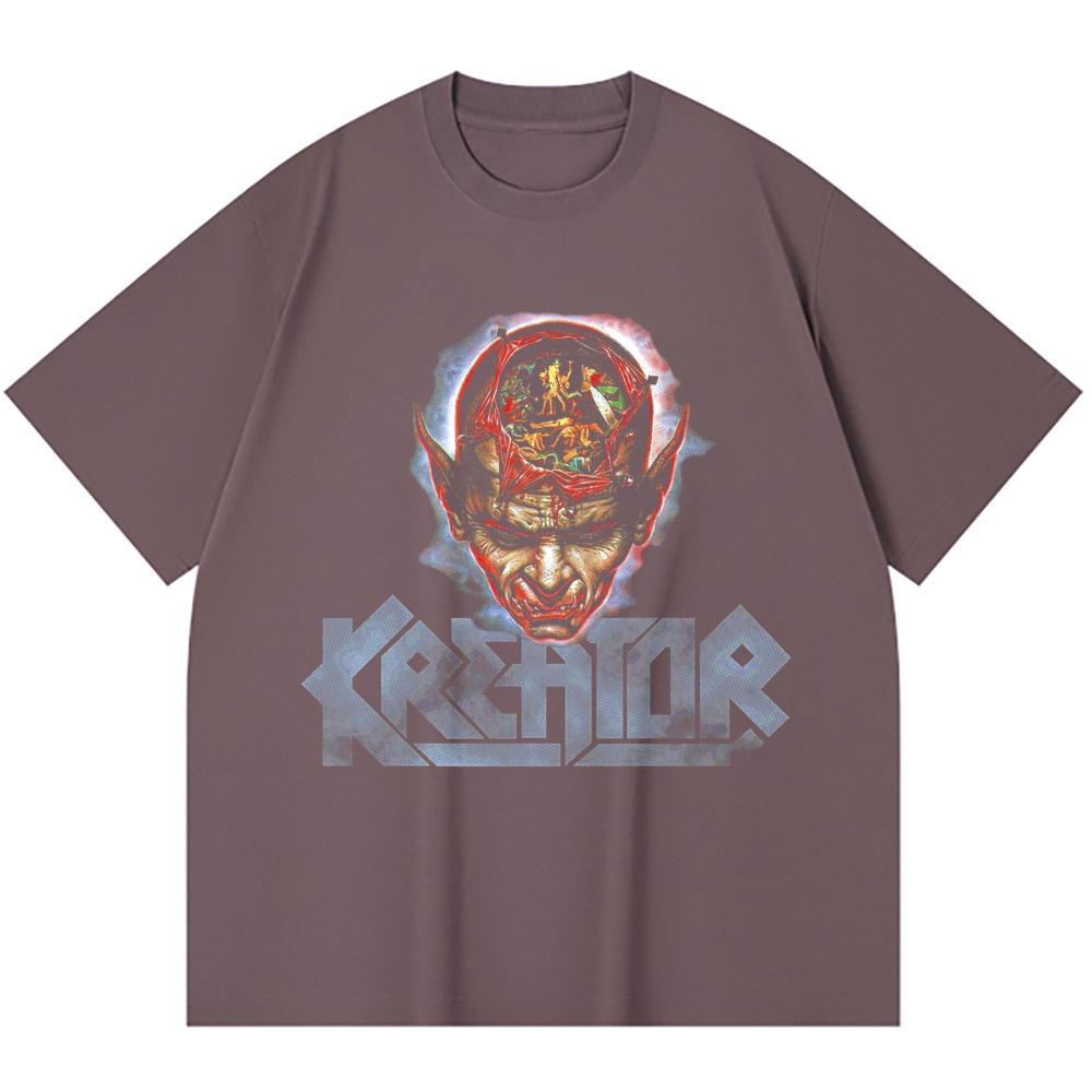 230 Gsm 100% Cotton Heavy Metal T-Shirt Rock Band Popular Music Print Unisex Heavy Cotton T Shirt