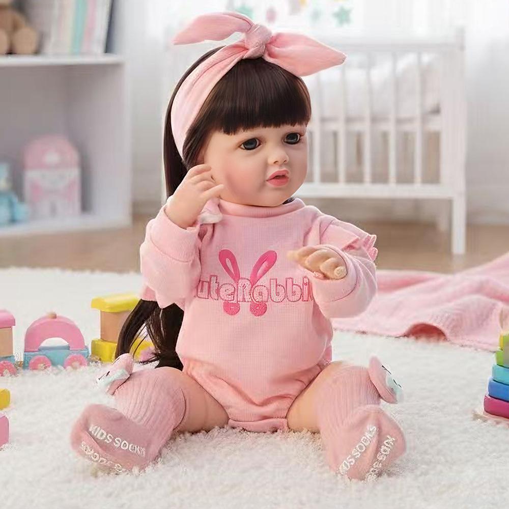 22-inch All-Plastic Reborn Russian-Speaking Baby Doll - Children's Companion Toy