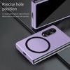 Hülle mit 2 gehärteten Gläsern für Samsung Galaxy Z Fold 8, Hart mit Magnetischem Kreis - Violett