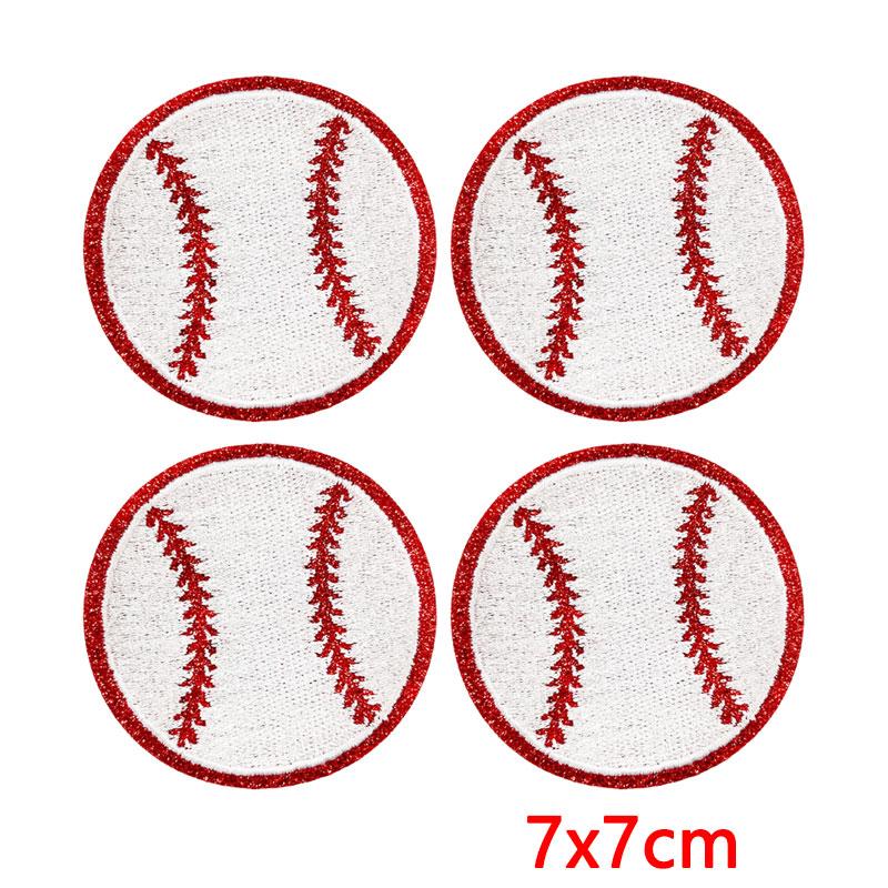 10PCS Softball Themed Iron On Patches, Softball Bow & Unicorn Embroidery Patches, Patches for Clothing DIY Decoration