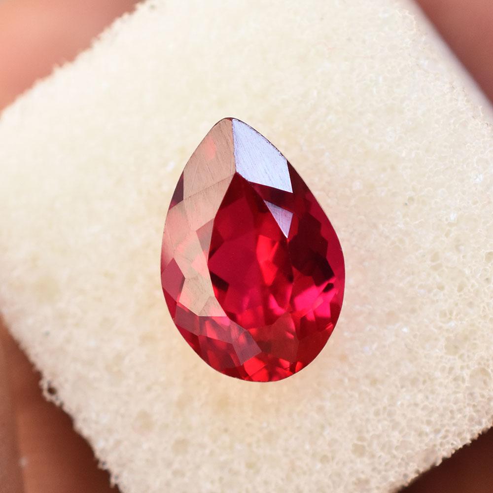 Natural Hot Pink Ruby Pear Cut 12x8mm Certified Loose Gemstone