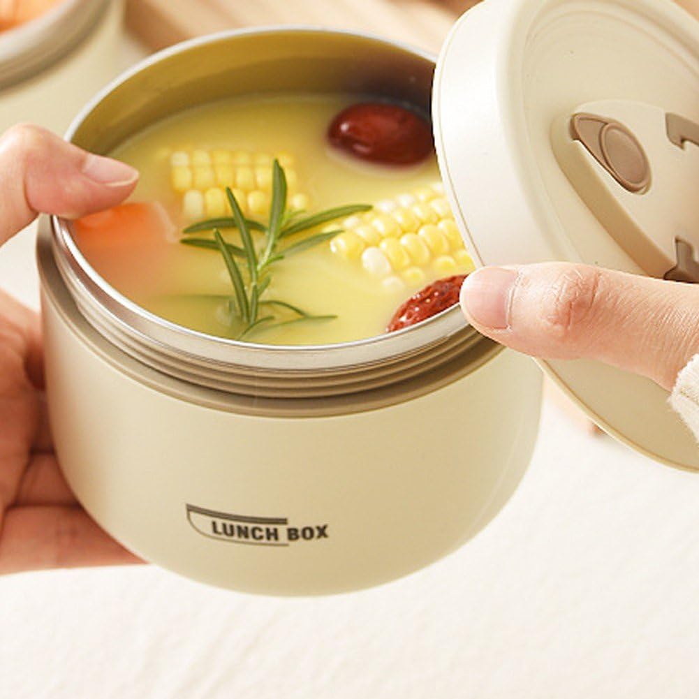 2/3Pcs Portable Insulated Lunch Container Set With Thermal Bag Stackable Stainless Steel Bento Box for School Work Picnic Travel