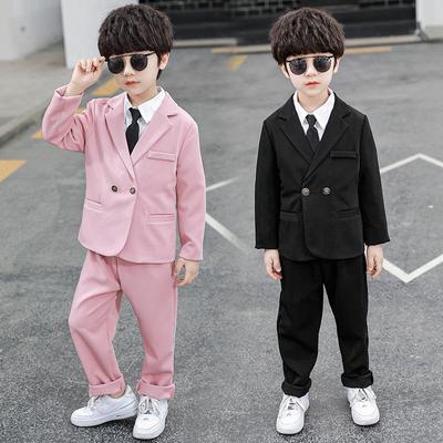 Spring/Autumn Korean Style Boys' Two-Piece Suit: Handsome Flower Boy Formal Wear