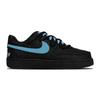 Nike Court Vision Low Slip Resistant Abrasion Resistant Low Top Skateboard Shoes Unisex Black Blue DH2987-002(Team49-)