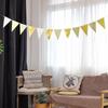 Wave Pattern Triangle Fishtail Flag Banner for Birthday & Festival Decor
