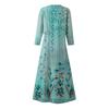 Dress For Women Spring Boho Casual Fashion 3/4 Sleeve Dress For Holiday Large Size