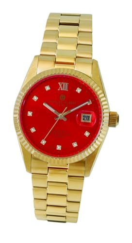 

Charles Hubert Men s Gold Watch, 3-Hand Date, 4040-G