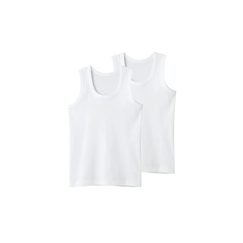 [Gunze] Boys' Tank Top Running Set - Kids' Underwear, All Seasons, 100% Cotton, Suitable for Indoor Drying, Antibacterial, Odor-Resistant, Kids