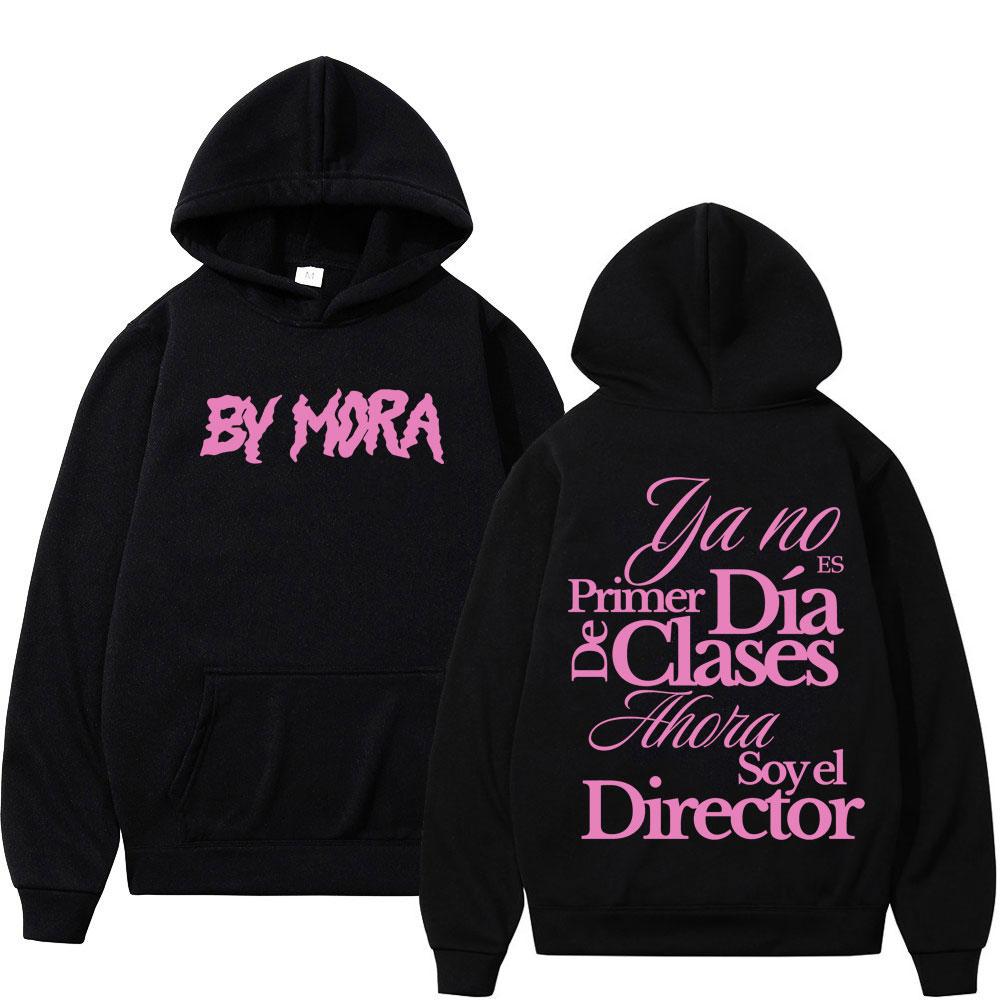 Rapper Mora Double-sided Printed Hoodies Men Women Aesthetic Trend Pullover Long-sleeved Loose Harajuku Sweatshirts