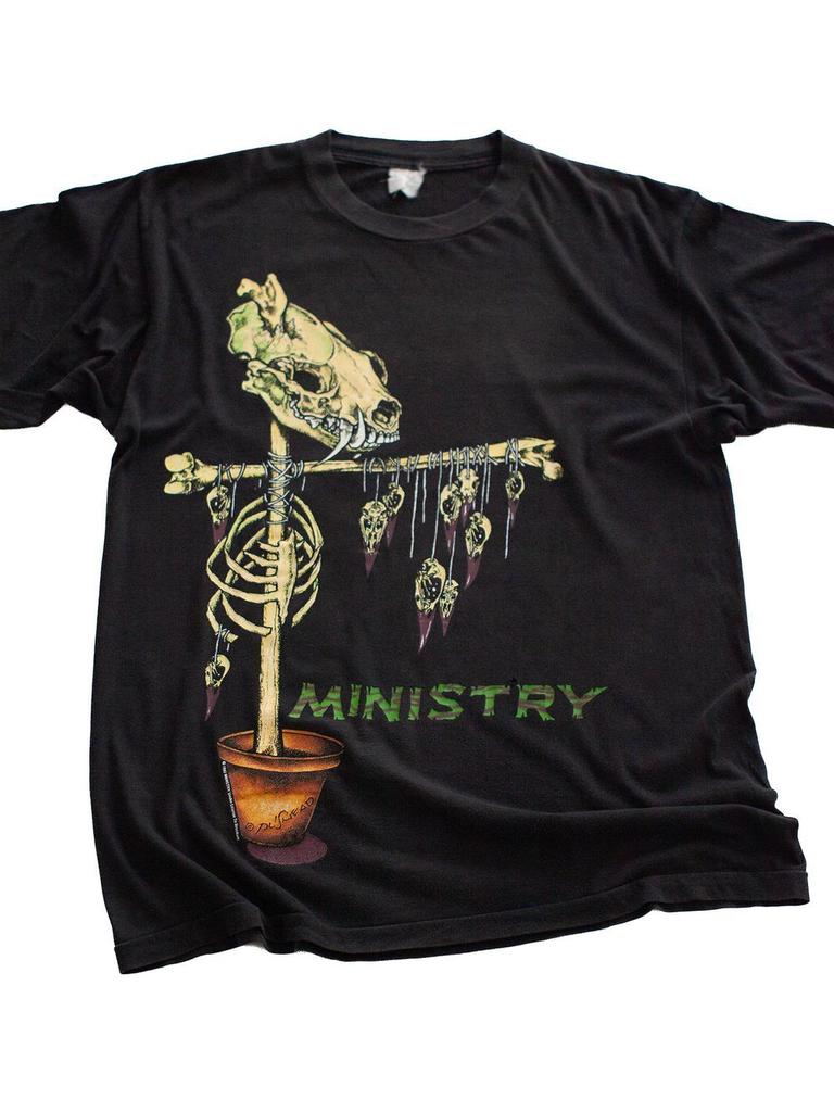 1992 Ministry Scarecrow Pushead Metal Band T-Shirt