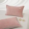 2PCS Modern 48x74cm Milk Velvet Pillowcase Soft Breathable Pillowcase Cover Comfortable Solid Color Pillow Case Bedroom Decor