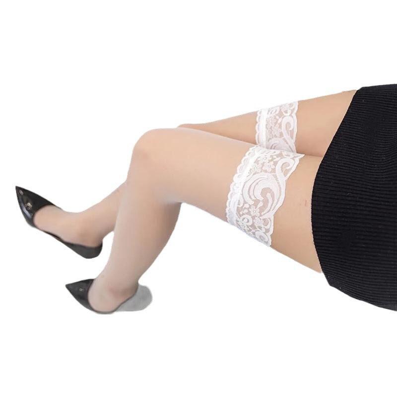 Sexy Silk Stockings Female Transparent Hosiery Women Erotic Ultra Thin Lace Socks