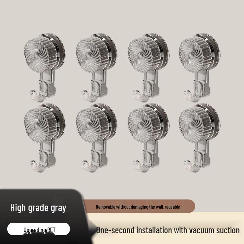 Punch-Free Rotating Suction Cup Hooks