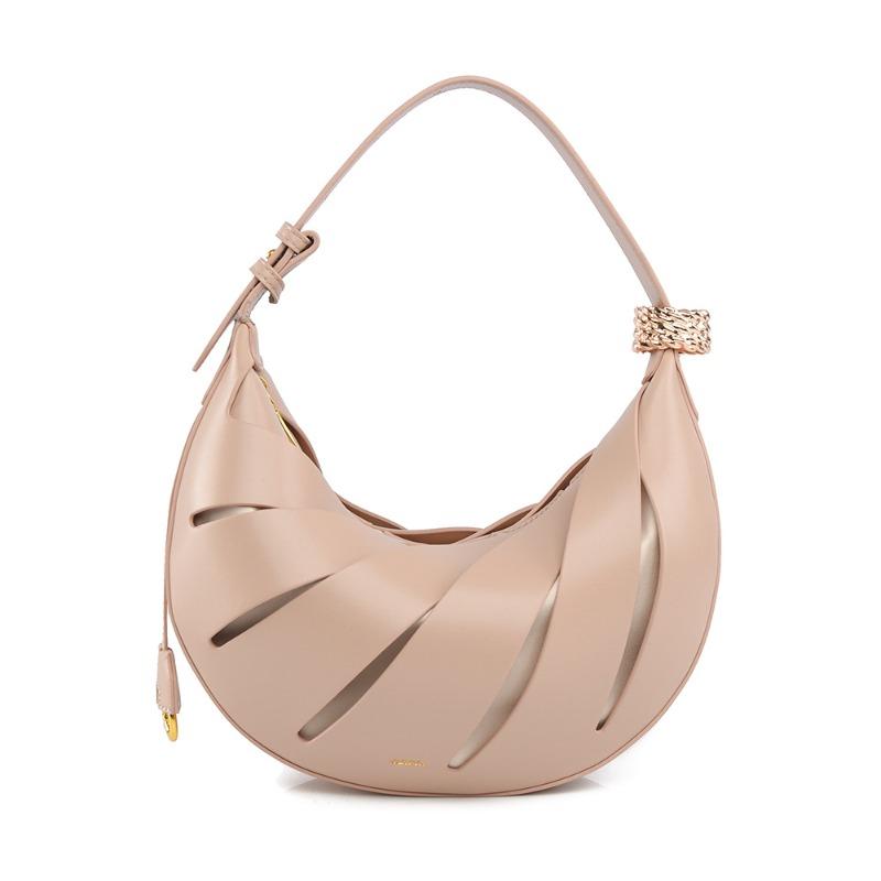Shoulder bag New niche portable crescent bag Fashion design sense bag Women's shoulder underarm bag Women's