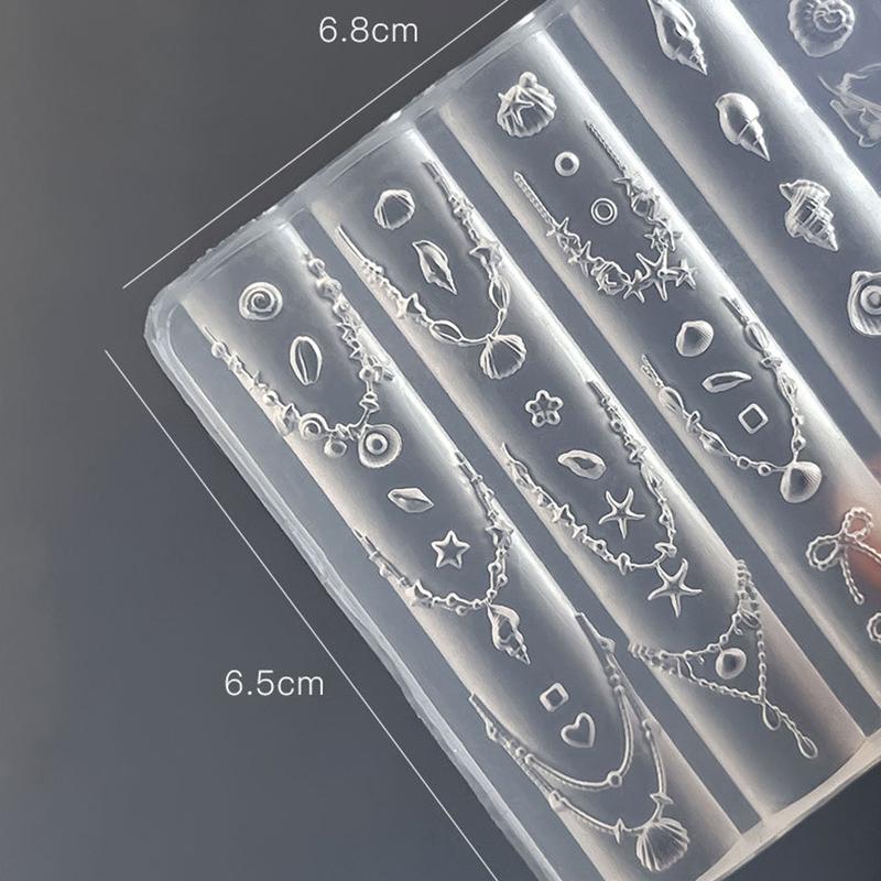 Seestern Muschel Blume Silikonform Schleife Kette Nagelkunst DIY Handgemachtes Werkzeug Blume Silikonform