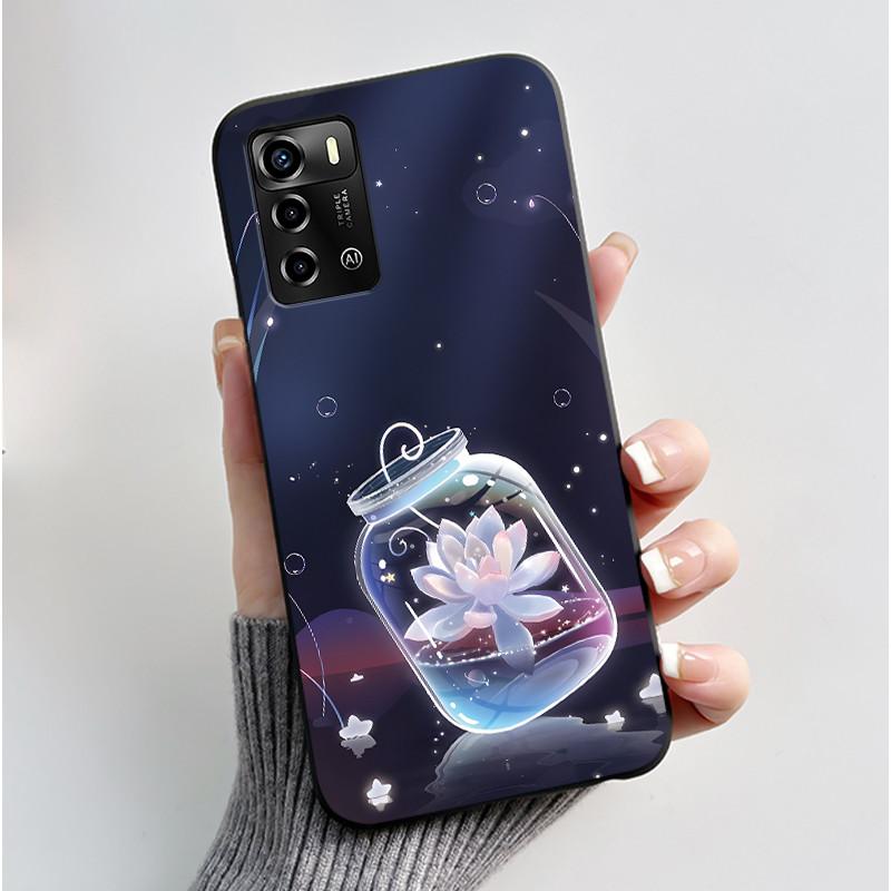 For ZTE Blade V40 Vita / V41 Smart Phone Case Luxury Cute Love Rabbit Funny Black Cover Shell Soft Silicone Protective Casing