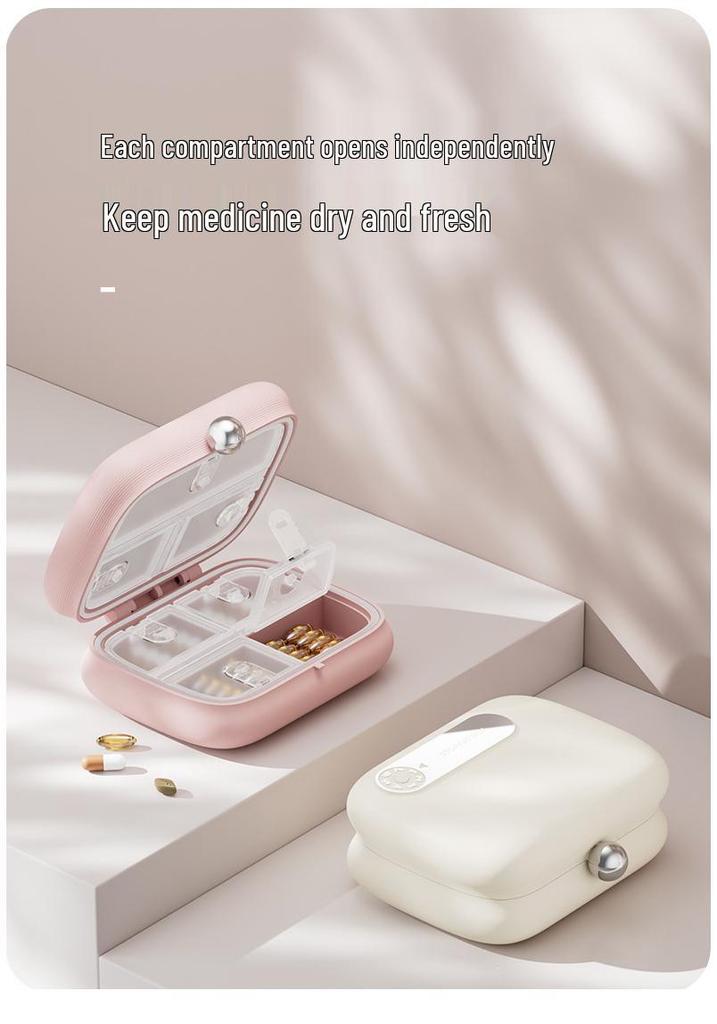 Compact Travel Pill Box – Portable Organizer for Vitamins, Supplements, and Weight Loss Pills