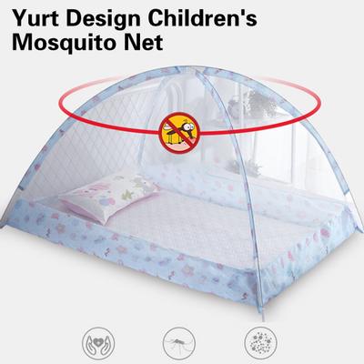 Bed Cover Curtain Full Cover Design Encrypted Yarn Easy To Fold Open Quickly Bottomless Anti-mosquito Polyester Infant Yurt Mosquito Net Bed Accessory