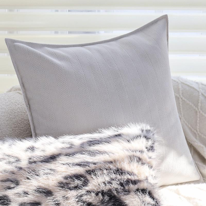 

Pink Leopard Print Pillow Case Living Room Sofa Cushion Model Room Light Luxury Hotel B&B Bay Window Cushion Does Not Contain Core pillowcase only