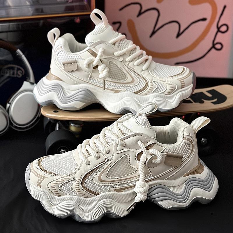 

Invisible inner height-increasing shoes men s shoes men s shoes trendy brand spring new leisure sports dad shoes men s shoes 39 бежевый