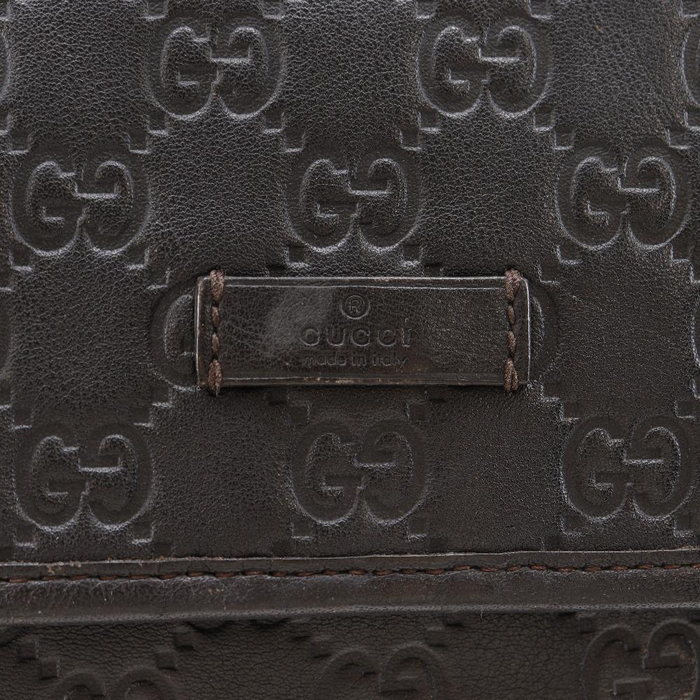 GUCCI GG Shoulder Bag 223666 Brown Sima leather unisex Used