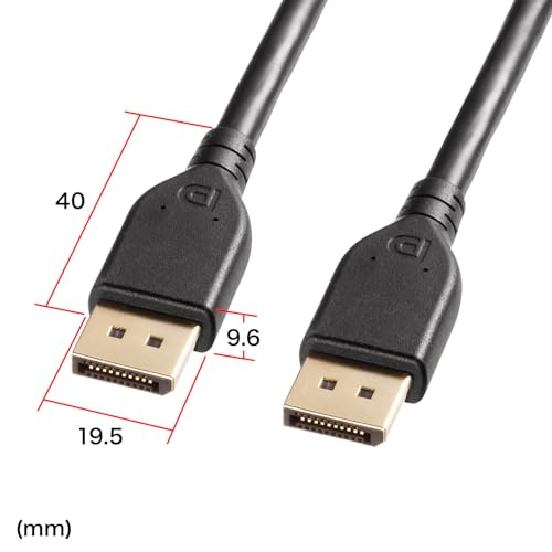 SANWA SUPPLY DisplayPort Ver. 2.1 Cable, 3m (DP40), KC-DP4030