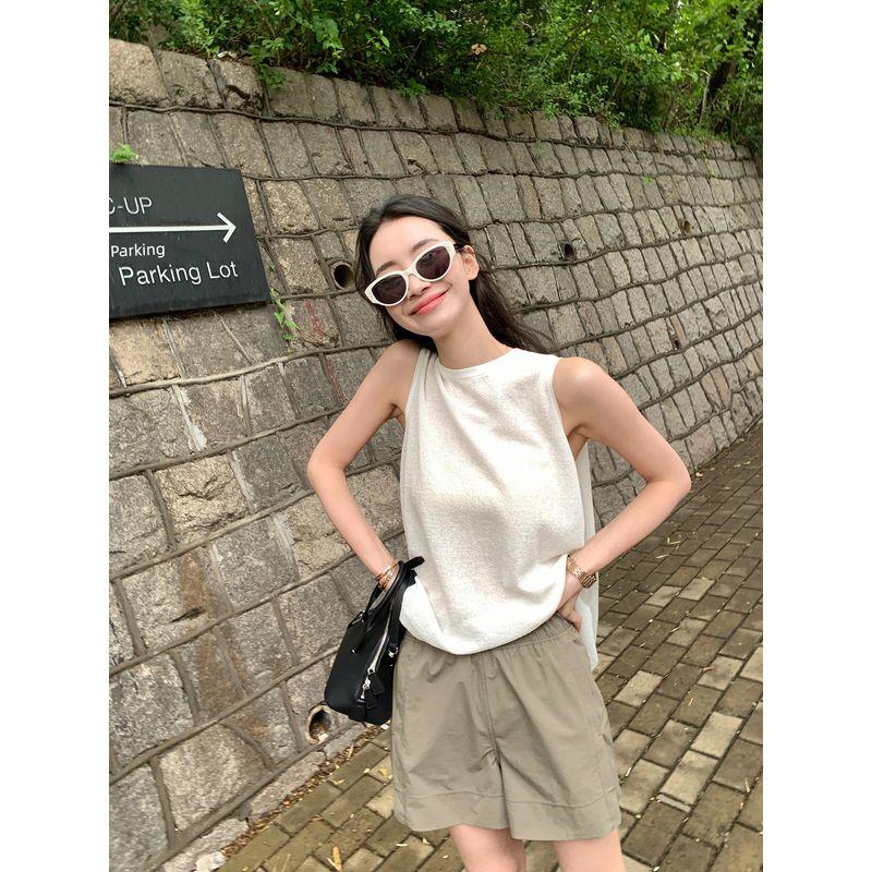 Lickysenior Summer Shorts Women's New Classy Sentong Qin Casual Loose Slimming All-Matching Short Pants