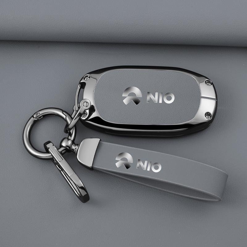 NIO ES6/ES7/ET7/ET5 Creative Metal Keychain for Men & Women - Car Pendant/Bag Charm.