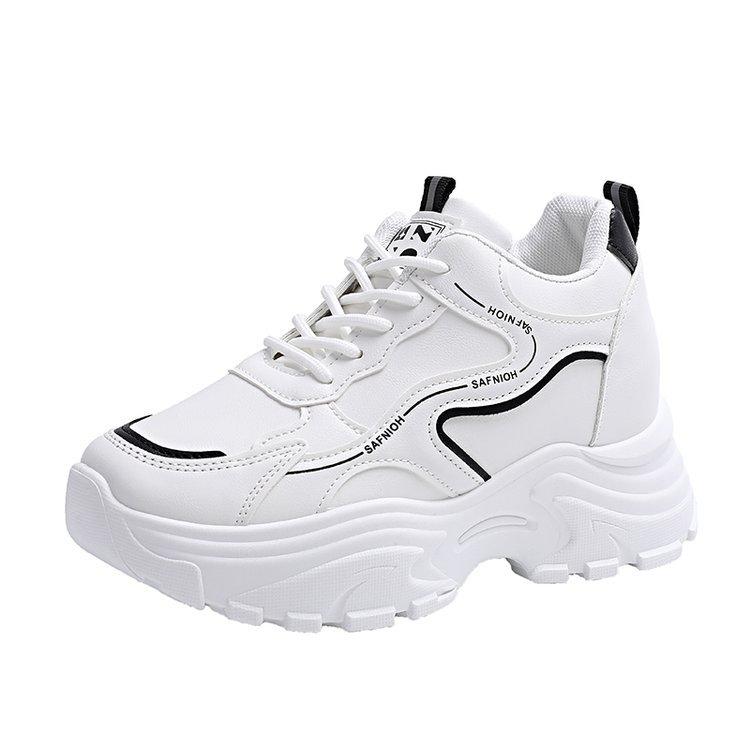 22 thick-soled dad shoes little white height-increasing shoes 36
