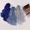 Chiffon Long Scarf With Rhinestones Beads Ethnic Headscarf For Women