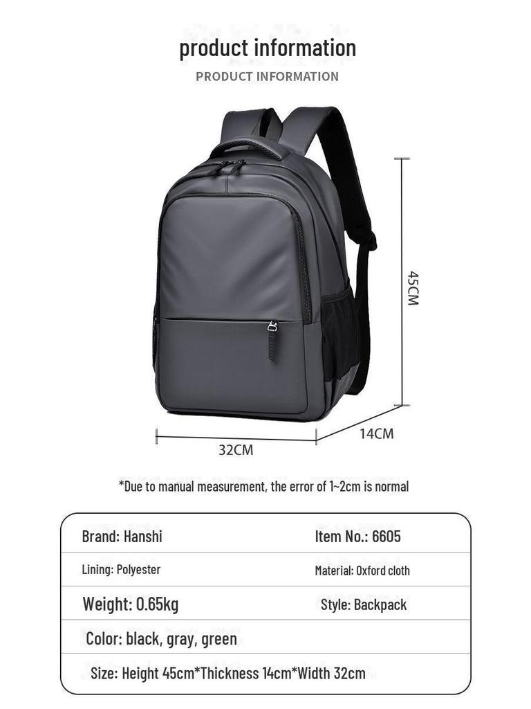 Sac à dos unisexe décontracté haut de gamme: Tendance, Imperméable, Prêt pour les déplacements, Compatible ordinateur portable pour le voyage