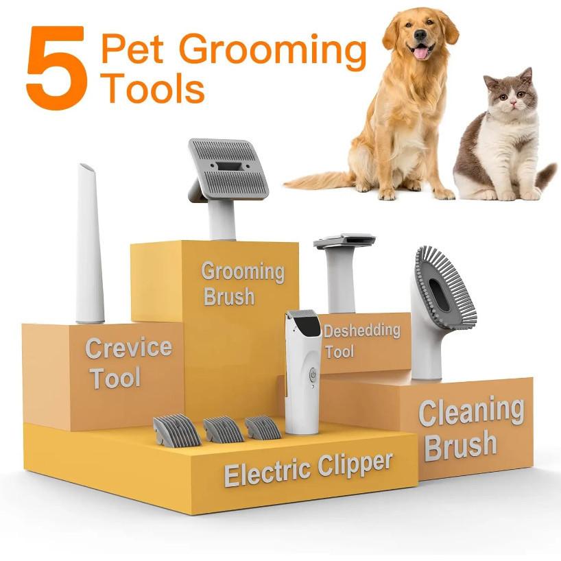 Low Noise Pet Grooming Care Machine 2L Large Capacity Pet Hair Vacuum Cleaner Professional Pet Hair Beauty Kit