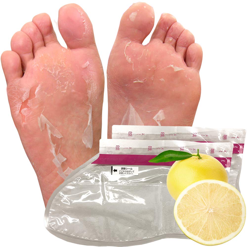 uses for both feet Foot exfoliation pack Perorin Foot exfoliation foot callus heel [3 / Grapefruit] - exfoliation, care, removal, exfoliation.
