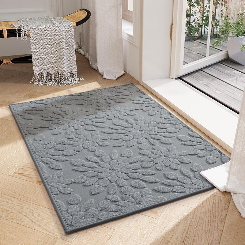 Light Luxury Entry Mat Foot Mat Dust Scraping Sand Entry Home Absorbent Dirt Non-slip Mat Porch Carpet