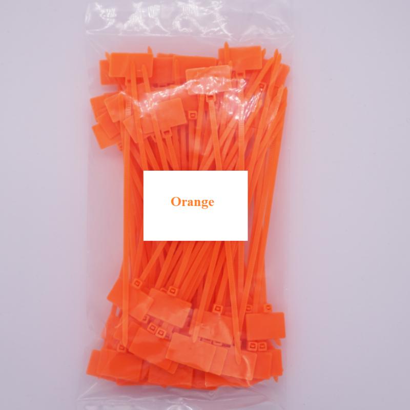 50Pcs Nylon Tie Tags Self-Locking Network Cable Zip Trim Wrap Loop Wire Straps Label 3*100mm 4*150mm 4*200mm