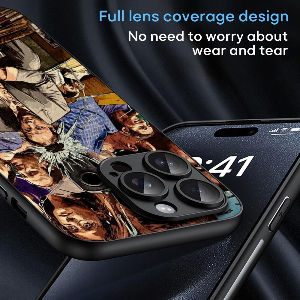 The Sopranos  Classic Movie Poster Phone Case For iPhone 16 15 14 13 12 11 Plus Pro Max Limited Black Hard Case Sheepskin
