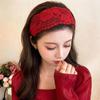 Lace Hair Band for Women, Wide Flower Headband, Elastic Hairwrap for Daily Grooming, Makeup Prep, Casual Wear, and Daily Styling