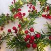 20/30LED Christmas Red Berry Light String Red Berry Christmas Red Fruit Garland  Stairs Railing