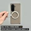 For Samsung Galaxy Z Fold8 Fold 8 Wide Genuine Cowhide Leather Case with Magsafe Magnetic Hinge Phone Back Cover for Fold8 Ultra