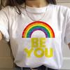 Lgbt Rainbow Harajuku T Shirt Wounisex Gay Pride Ullzang 90s Tshirt Lesbian Graphic Funny Print Tshirt New Fashion Top Tees Female