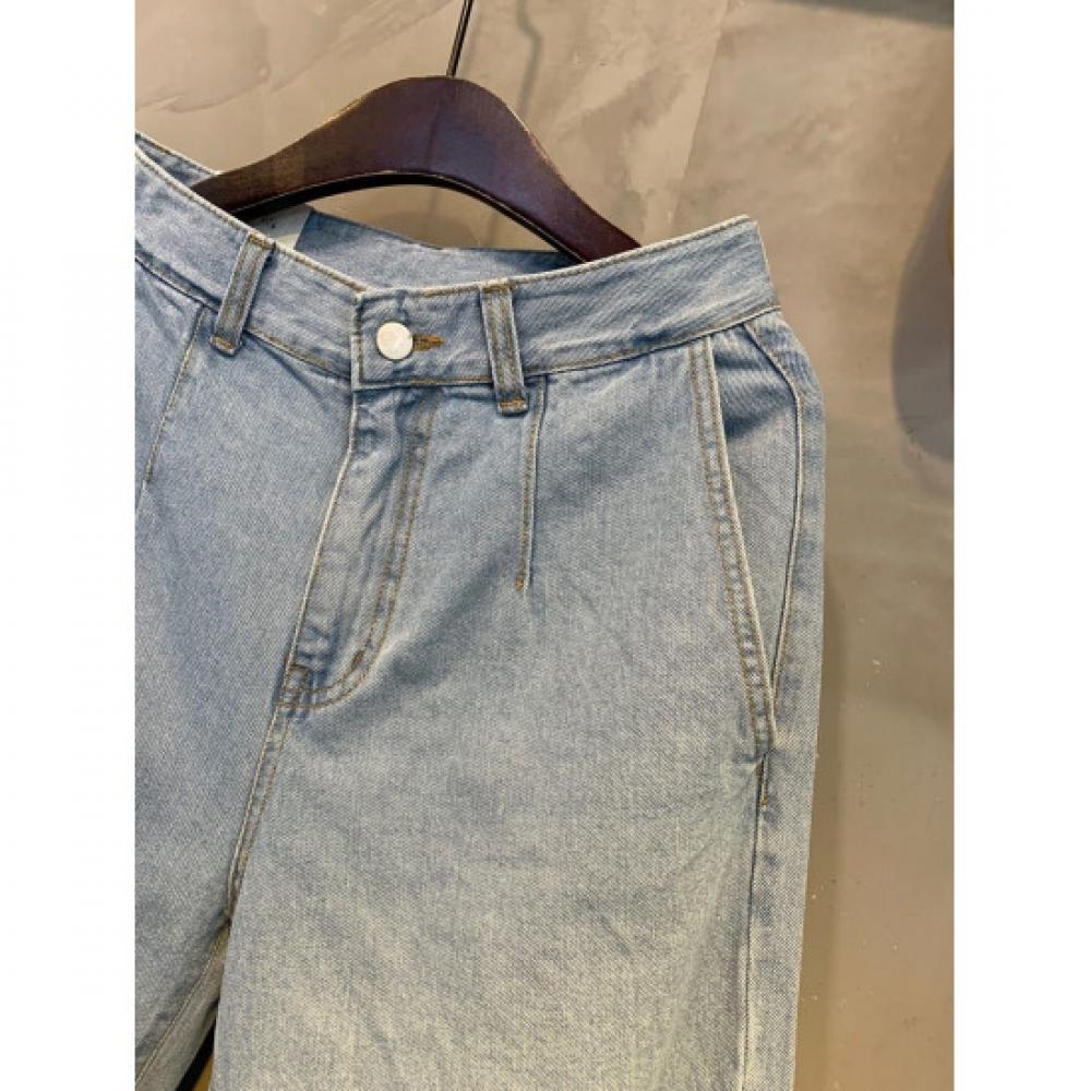 C S In The Room Wide pIntuCk 9 Part jeanS One Color