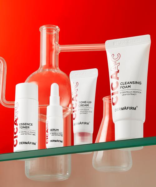 Dermafirm Cica AC 4-Piece Trial Kit (Cleansing Foam 30g + Toner 20ml + Serum 5ml + Tone-Up Cream 10ml) NONE
