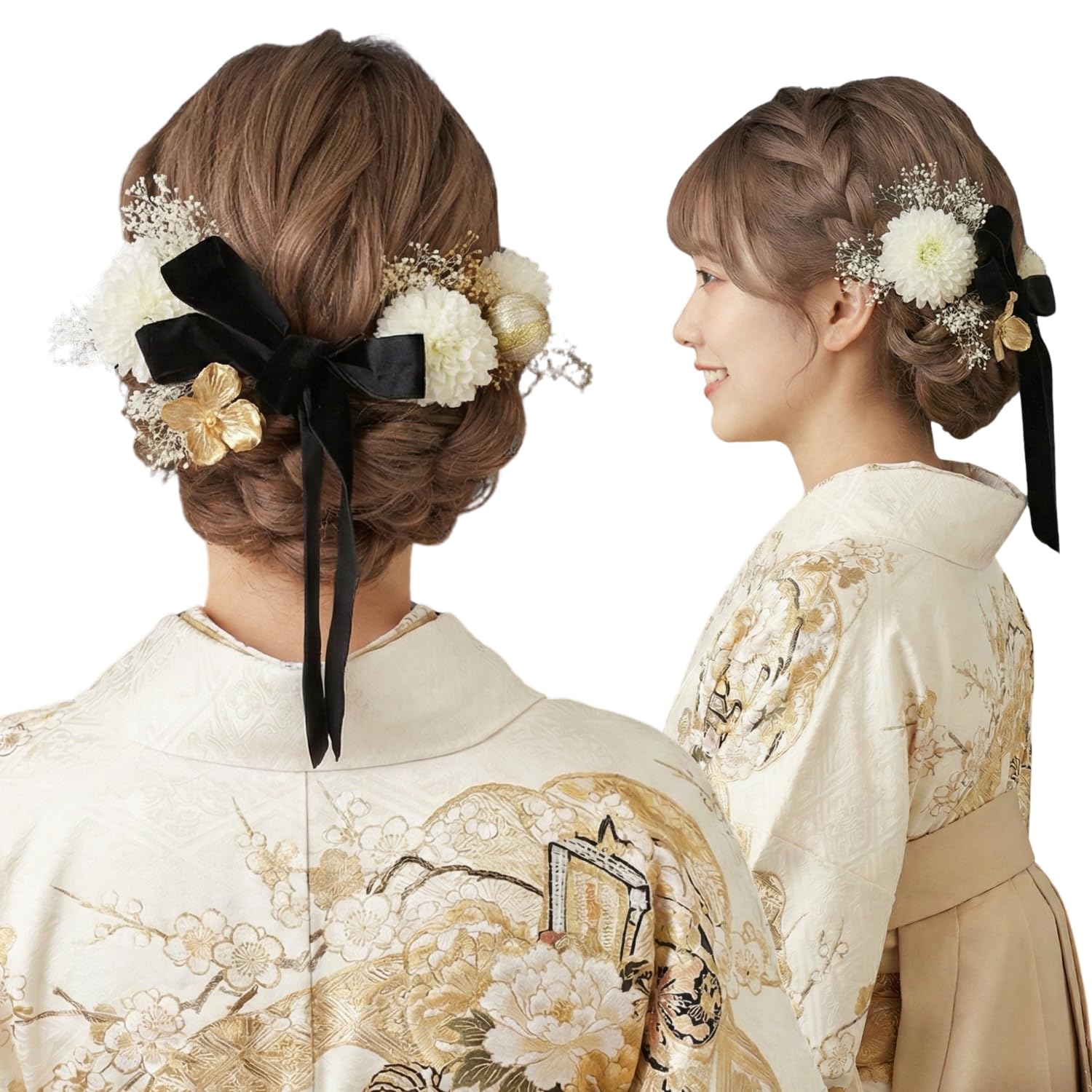 

[LALALAbeautyflowers] Hair accessories for Coming-of-Age Ceremony, Graduation Ceremony, Traditional Japanese Clothing, Shichi-Go-San, Wedding,