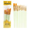 Set di 10 Pennelli in Nylon per Pittura ad Olio, con Pennelli Numerati – Ideale per Studenti d'Arte e Dettagli.