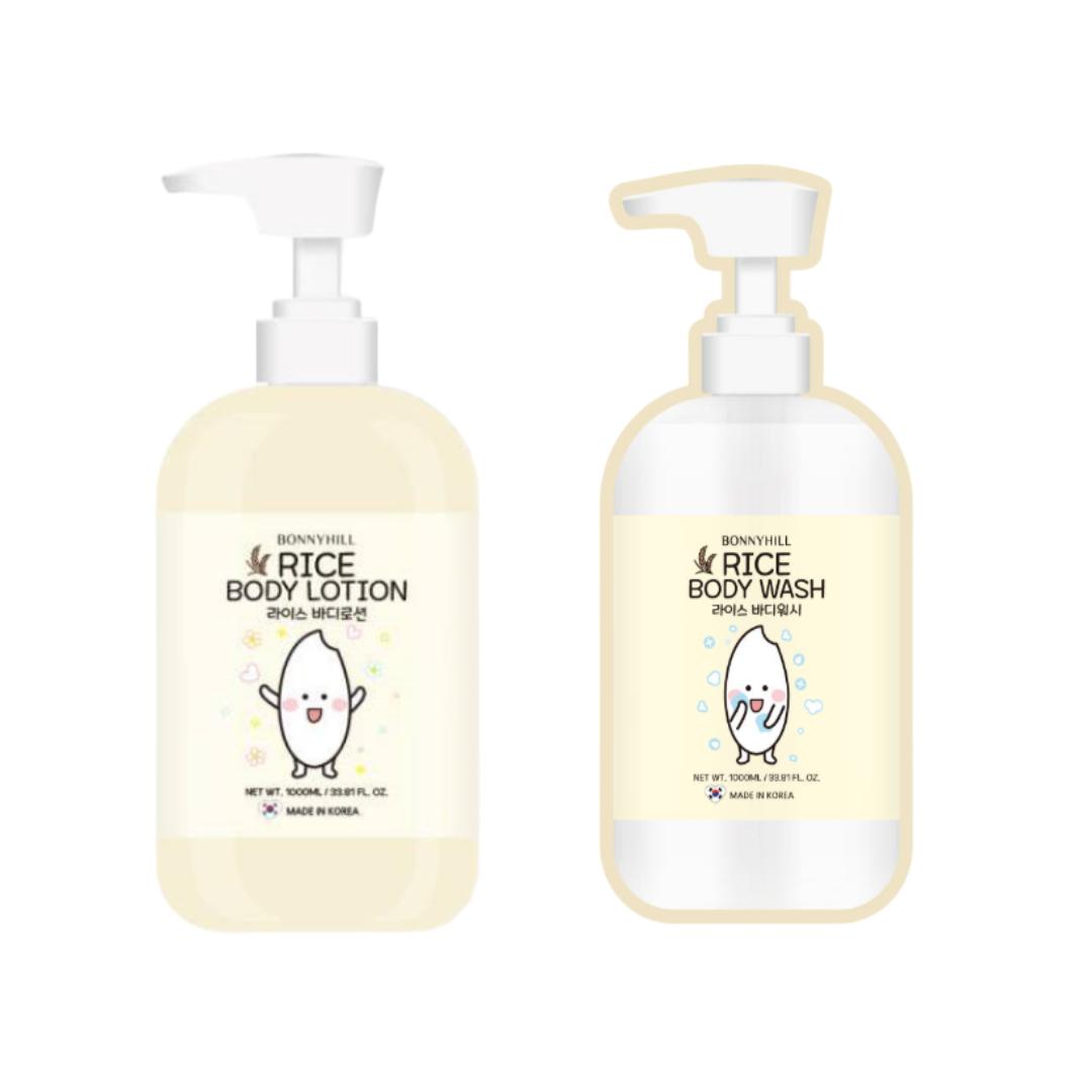 BONNYHILL Rice Moisture Body Care 1L – Bagnoschiuma / Lozione per il corpo