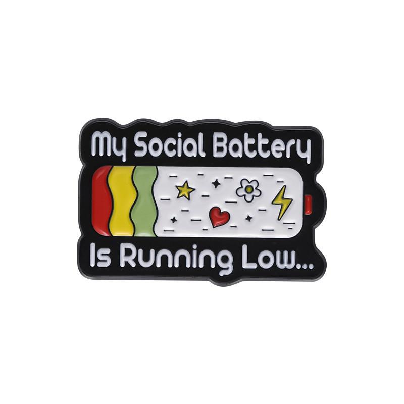 Creative And Fun Cartoon Style Alphabet Collection Metal Alloy Brooch Set For All