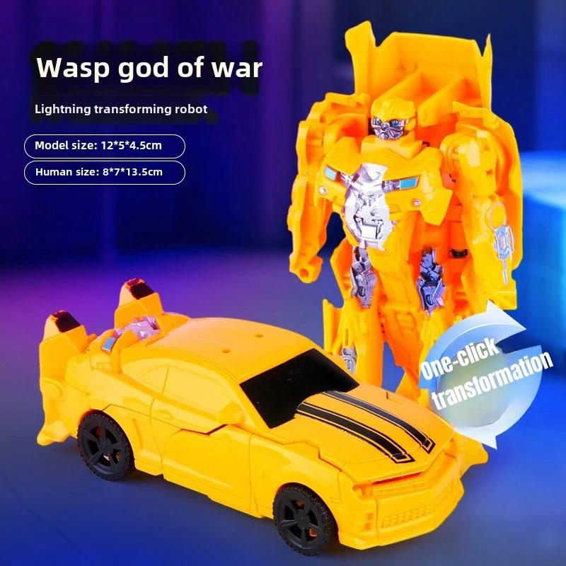 Transformation Car Toys for Kids One Step Deformation Robot Action Figure Model Puzzle Anime Model Deformation Car Boys Gifts