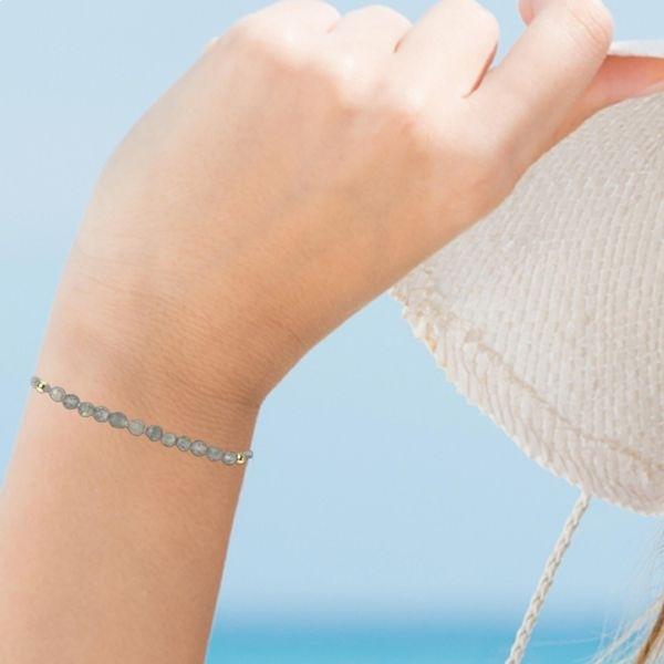 Genuine Natural Labradorite Stone Bracelet