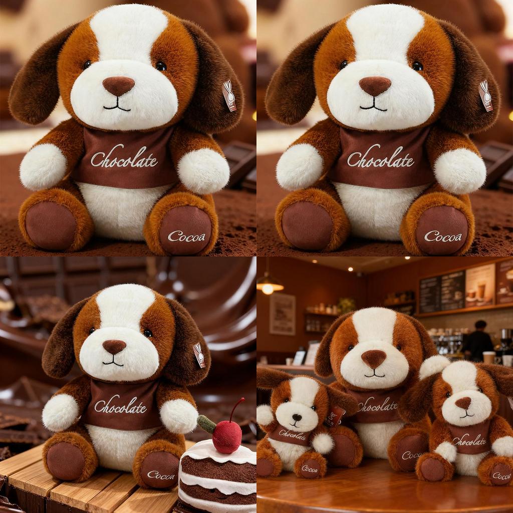 Plush Dog Toy With Pp Cotton Filling For Kids Birthday Gift And Animal Decor