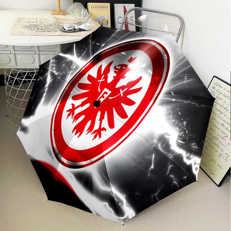 Eagle Crest Frankfurt Emblem Automatic Folding Umbrella - 8-Rib Travel Umbrella with Auto Open/Close & Portable Gifts for Holidays or Birthdays